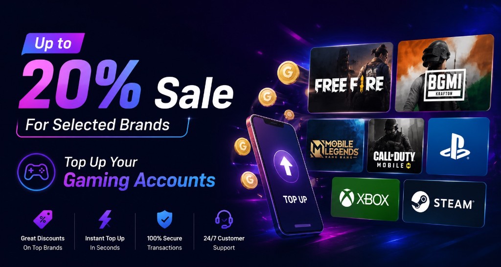 Gaming gift cards and top-ups